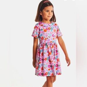 NWT Jacadi girl dress in Liberty fabric Field of flowers size 5Y